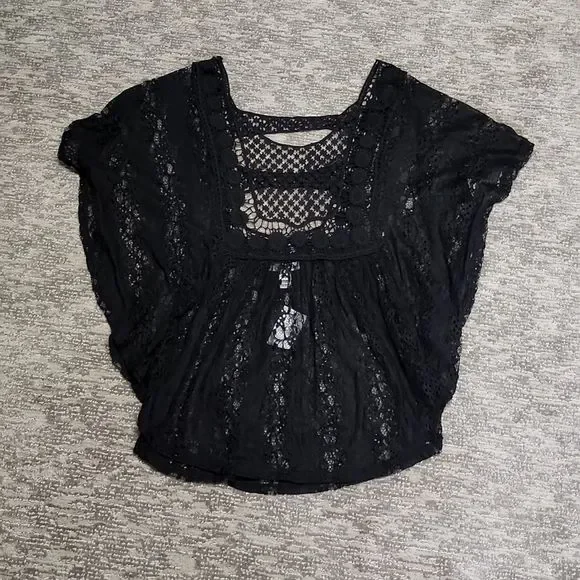 Cato brand black lace tunic - Picture 5 of 9